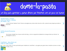 Tablet Screenshot of dame-la-pasta.com